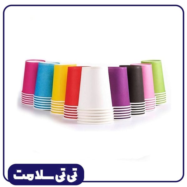 فروش عمده ظروف کاغذی بشقاب و لیوان یکبار مصرف مناسبتی تک رنگ خالص